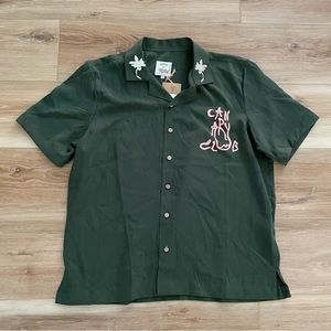 Dinner Service NY Canary Club x DSNY Uniform Bowling Top S